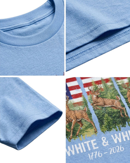Red, White & Whitetail T-shirt