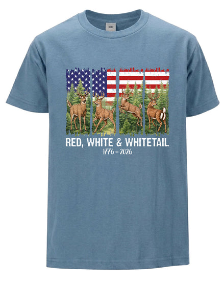 Red, White & Whitetail T-shirt