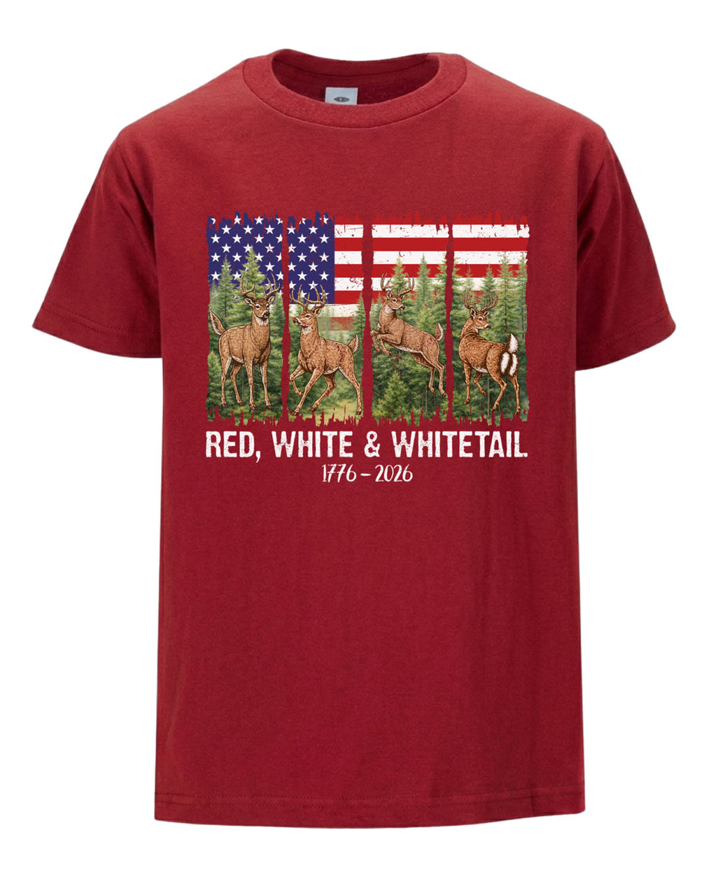 Red, White & Whitetail T-shirt