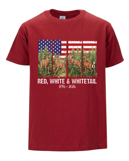 Red, White & Whitetail T-shirt