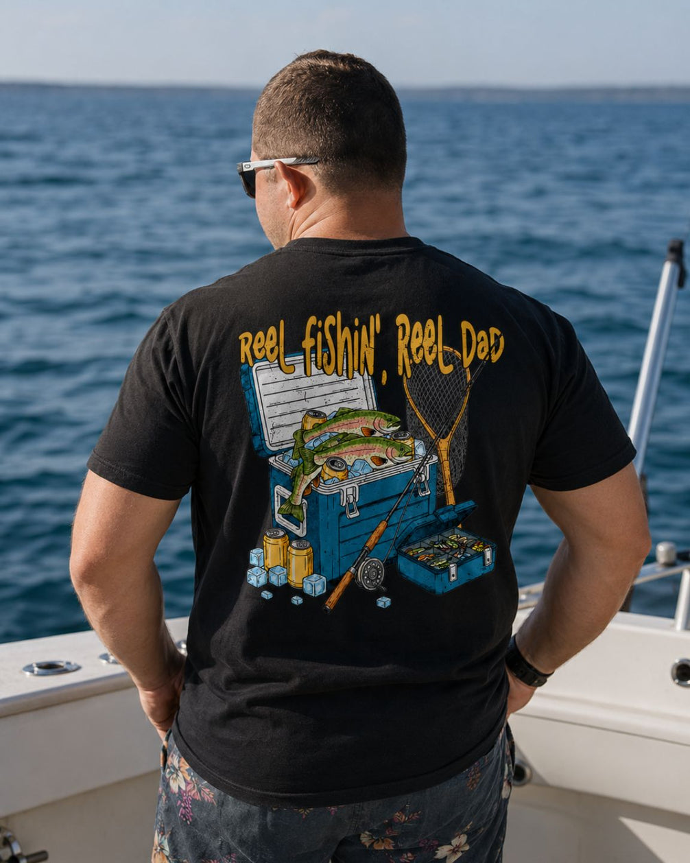 Reel Fishin’, Reel Dad T-shirt