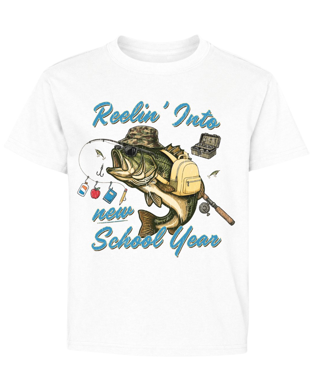 Reelin' Into School Tee