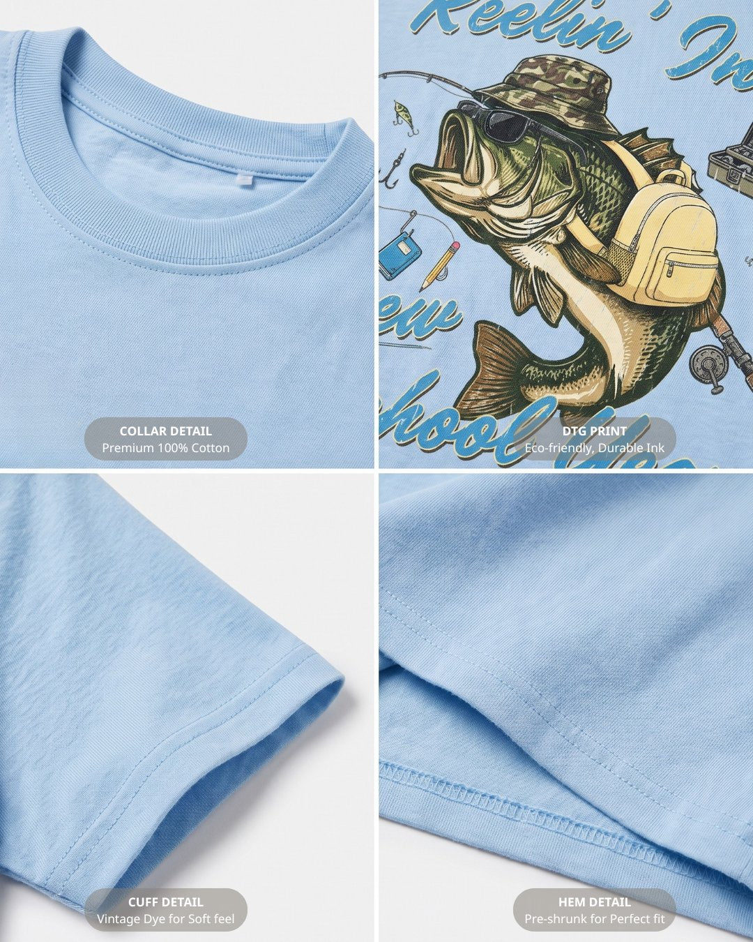 Reelin' Into School Tee