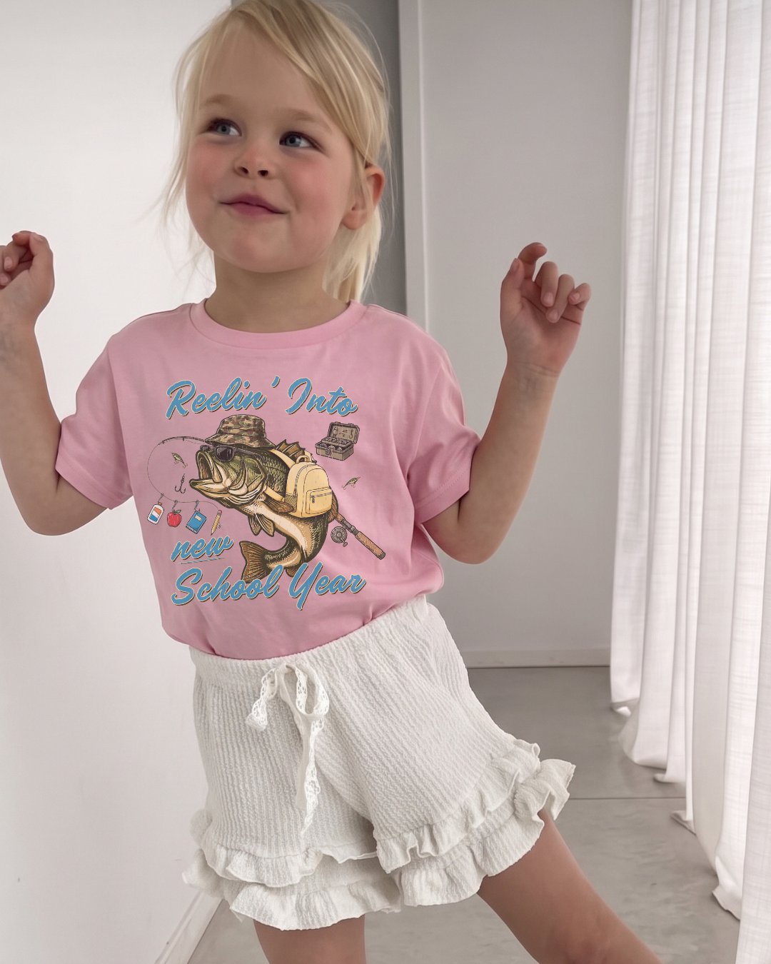 Reelin' Into School Tee