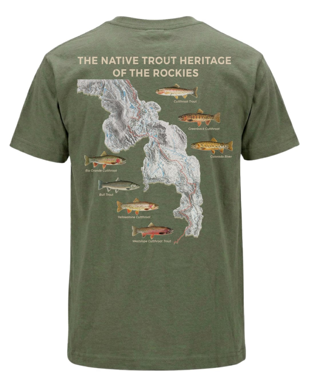 Rocky Mountain Native Trout Heritage T-shirt