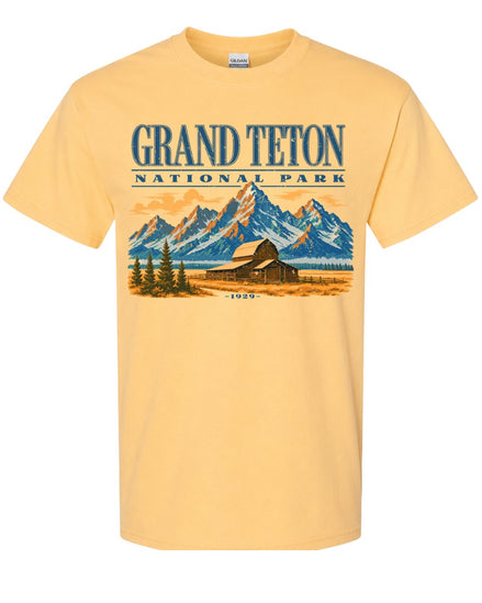 Rustic Moulton Barn Teton National Park T-shirt