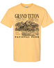 Rustic Teton Mountains & Barn T-shirt