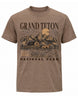 Rustic Teton Mountains & Barn T-shirt