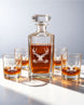 Personalized Stag Head Whiskey Decanter Gift Set
