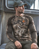 Long-Sleeve Turtleneck detail - Send It Camo Layering Series