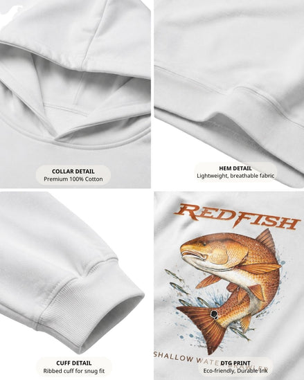 Shallow Water Brawler Redfish Hoodie
