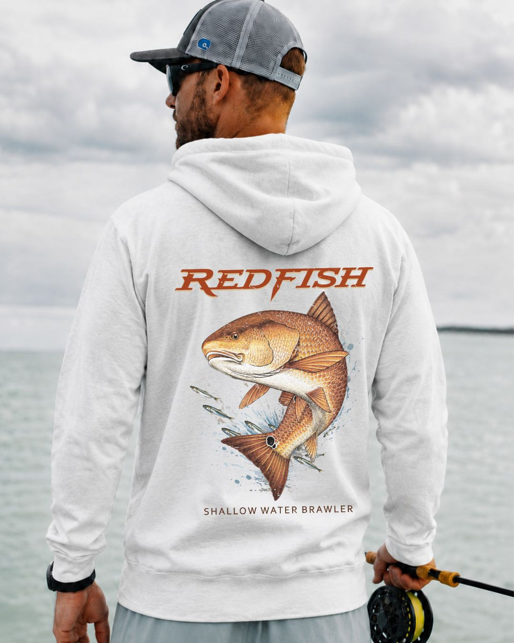Shallow Water Brawler Redfish Hoodie