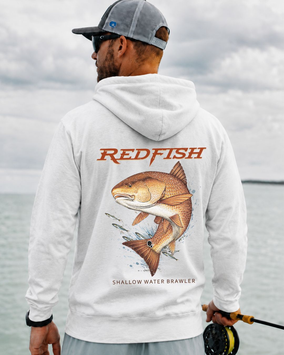 Shallow Water Brawler Redfish Hoodie