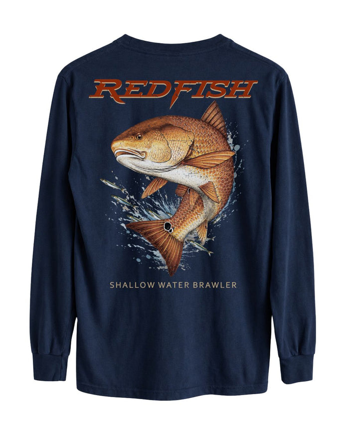 Shallow Water Brawler Redfish Long-sleeve