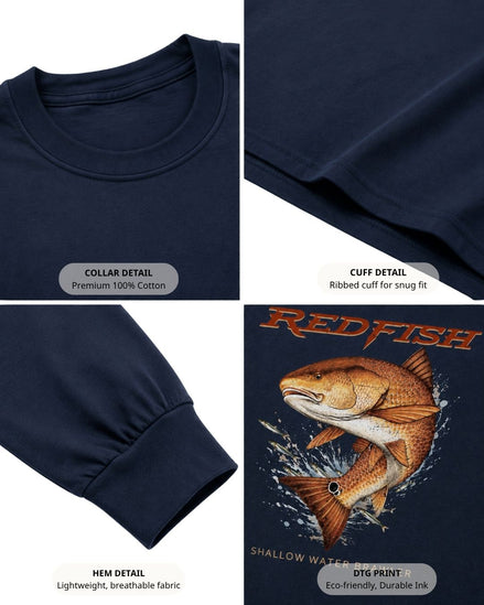 Shallow Water Brawler Redfish Long-sleeve