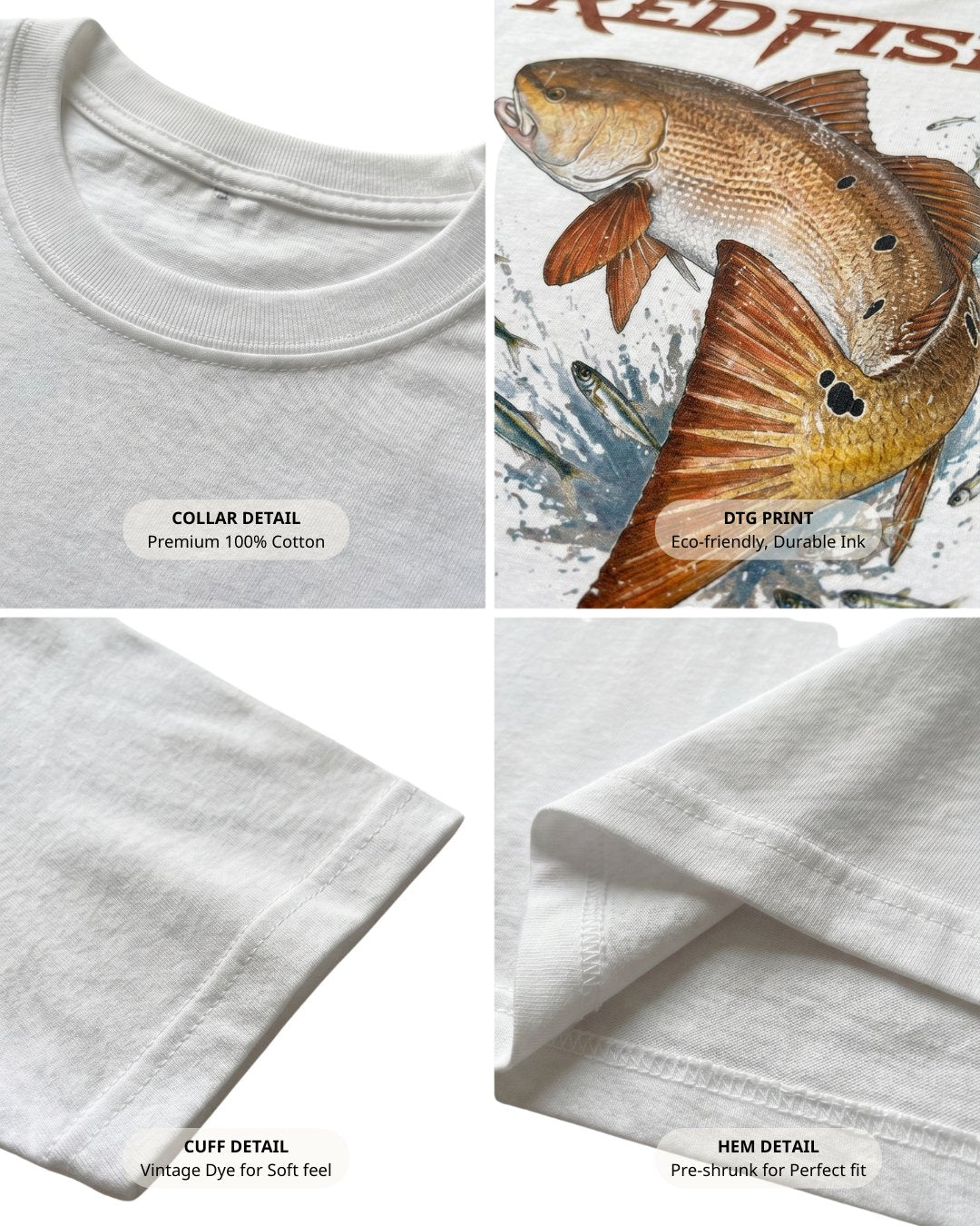 Shallow Water Brawler Redfish T-shirt