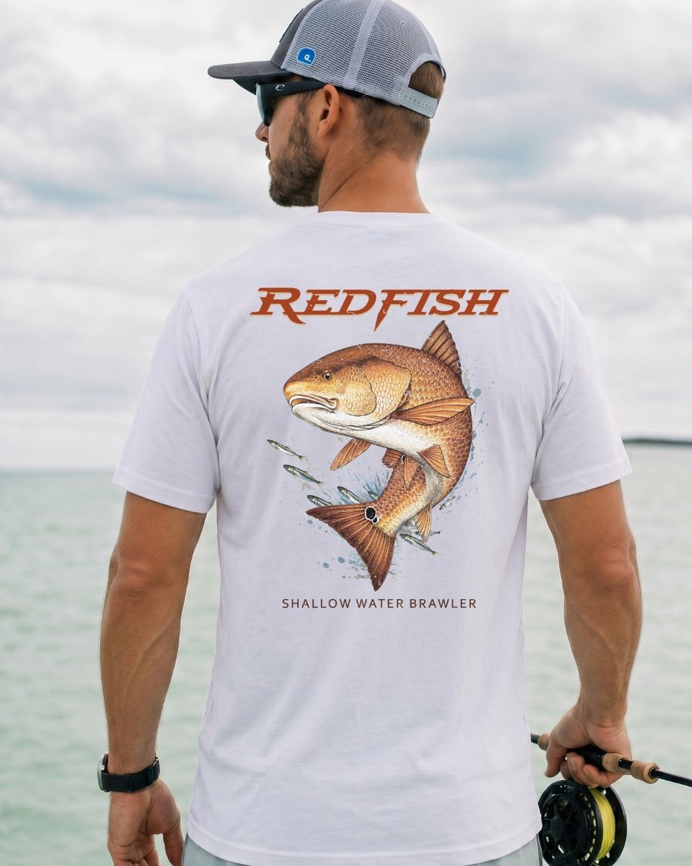 Shallow Water Brawler Redfish T-shirt