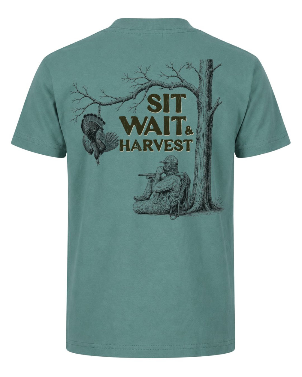 Sit, Wait And Harvest Turkey T-shirt