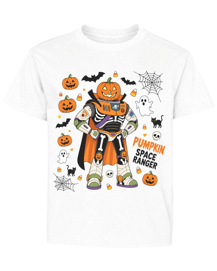 Spooky Space Ranger Skeleton Youth Tee