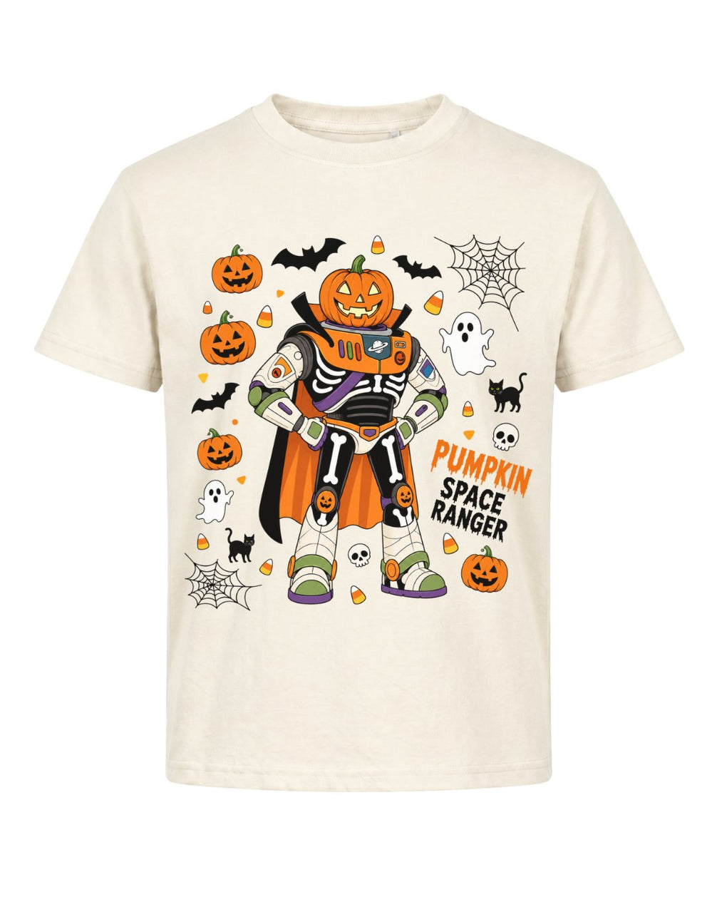 Spooky Space Ranger Skeleton Youth Tee