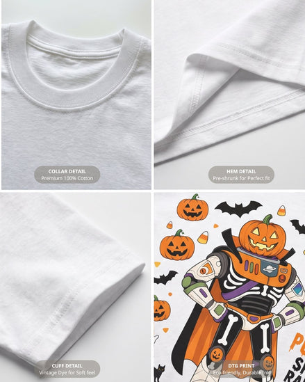 Spooky Space Ranger Skeleton Youth Tee