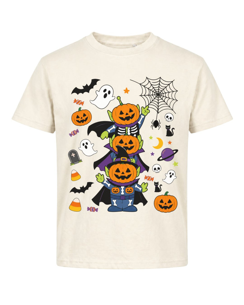 Spooky Aliens Pumpkin Youth Tee