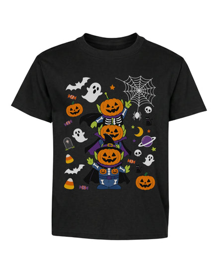 Spooky Aliens Pumpkin Youth Tee