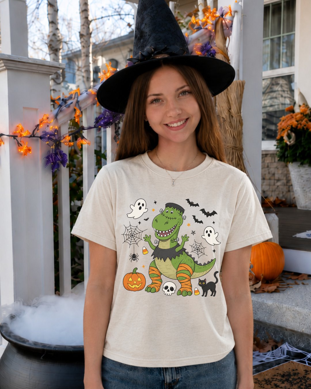 Spooky Dinosaur Toy Youth Tee