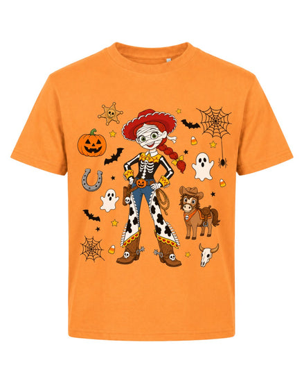 Spooky Cowgirl Skeleton Youth Tee