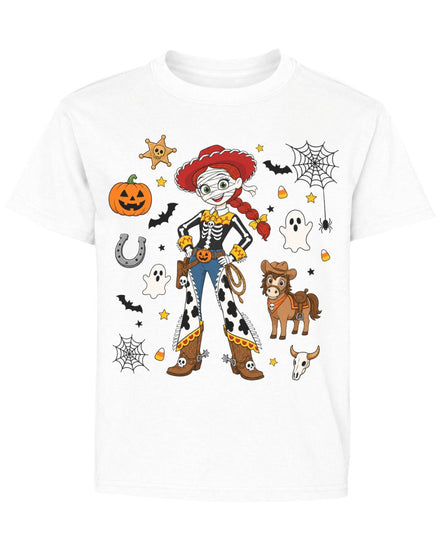 Spooky Cowgirl Skeleton Youth Tee