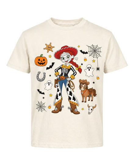 Spooky Cowgirl Skeleton Youth Tee