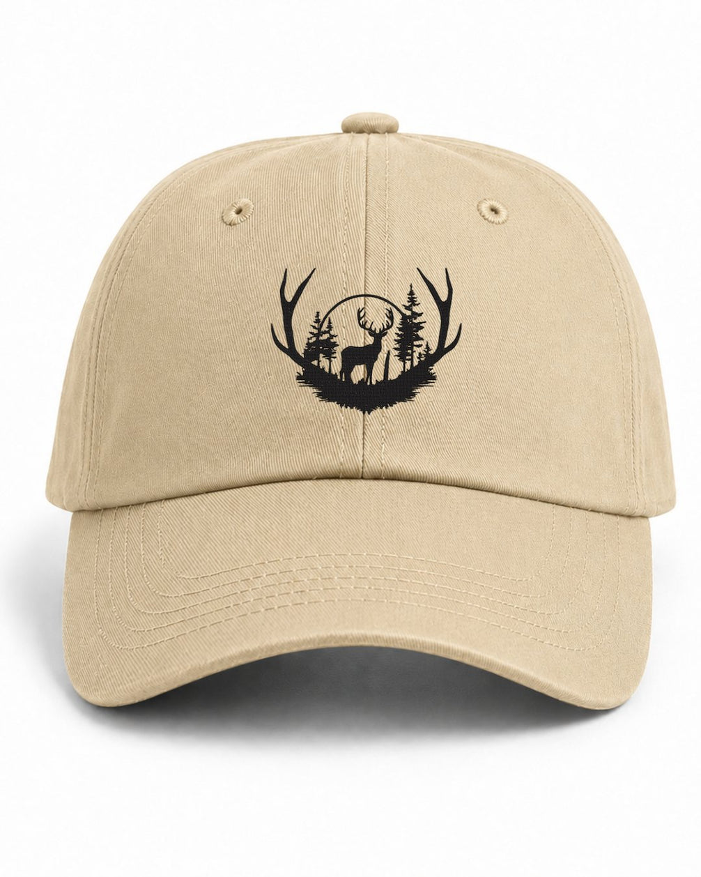 Antler Forest Deer Embroidered Classic Hat