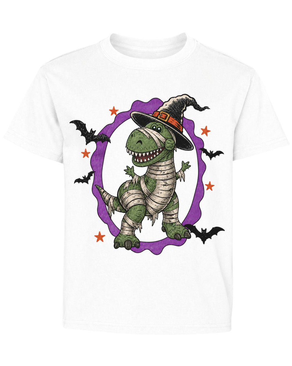T-Rex Witch Halloween Youth Tee