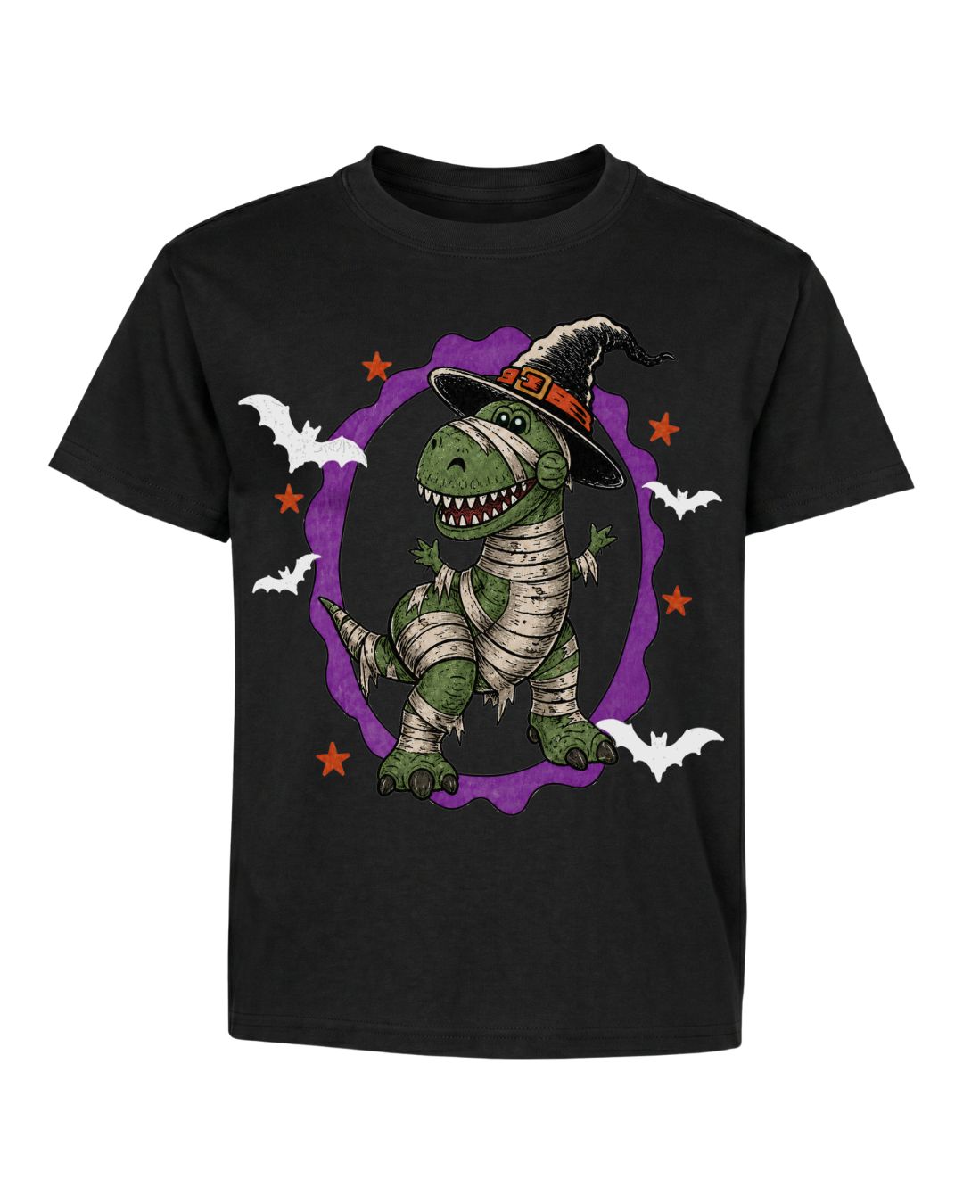 T-Rex Witch Halloween Youth Tee