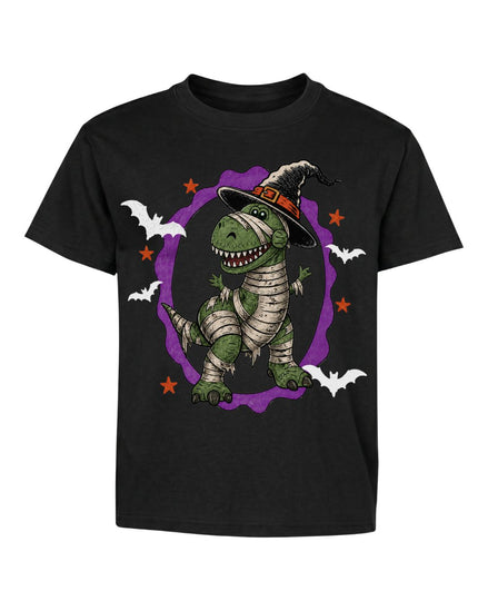 T-Rex Witch Halloween Youth Tee