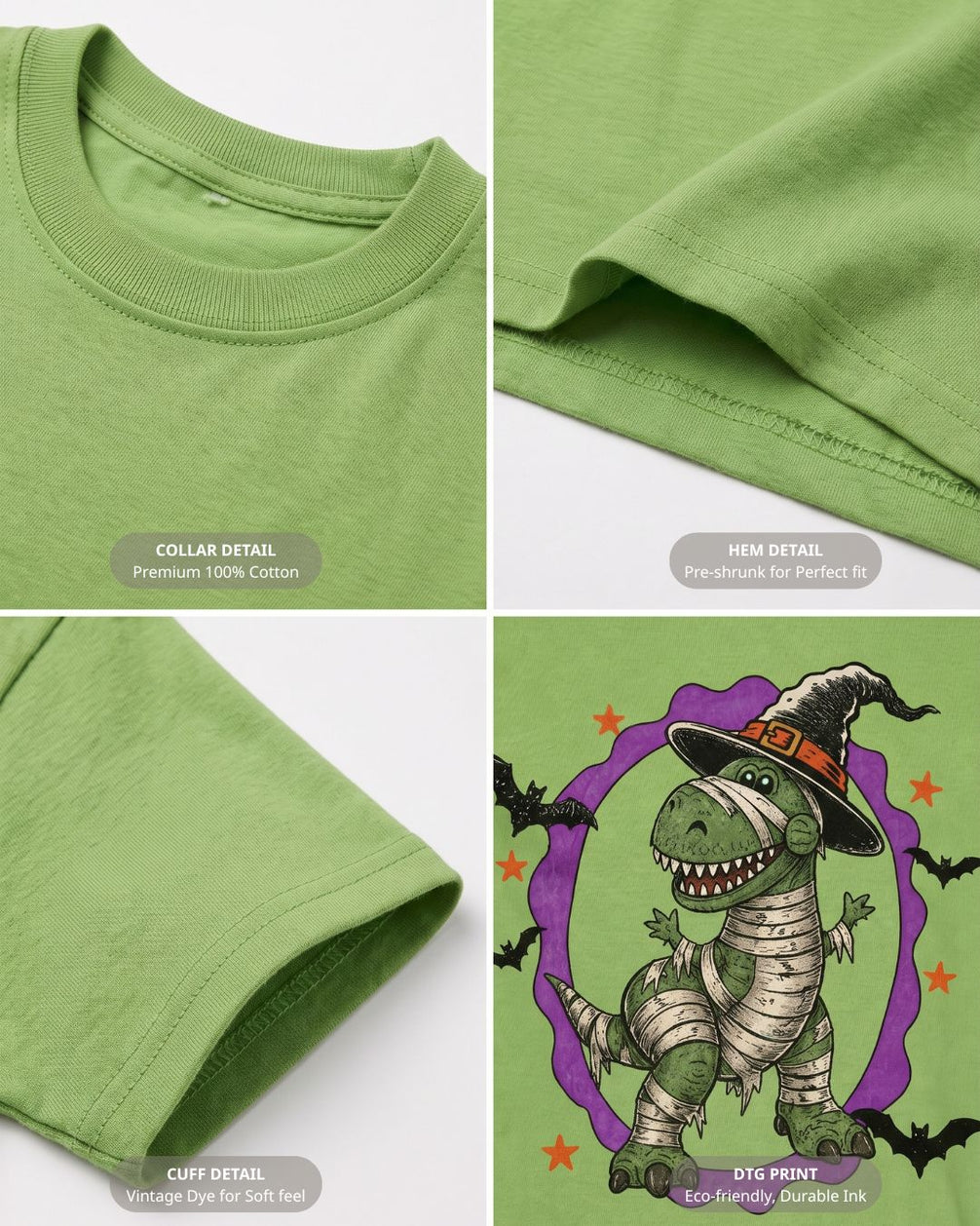 T-Rex Witch Halloween Youth Tee
