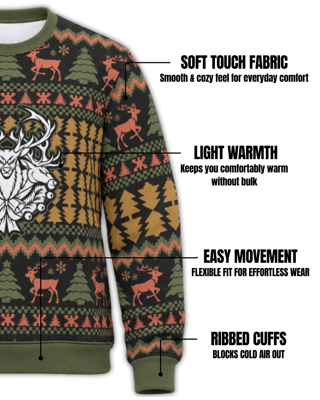 The Naughty Herd Ugly Sweater