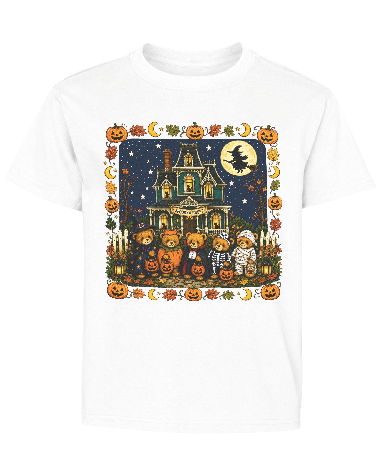 Teddy Bear Haunted Manson Halloween Youth Tee