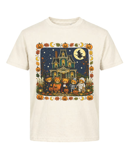 Teddy Bear Haunted Manson Halloween Youth Tee