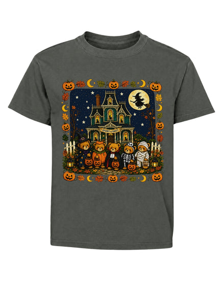 Teddy Bear Haunted Manson Halloween Youth Tee