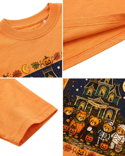 Teddy Bear Haunted Manson Halloween Youth Tee