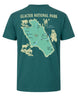 The Glacier Expedition Map T-shirt