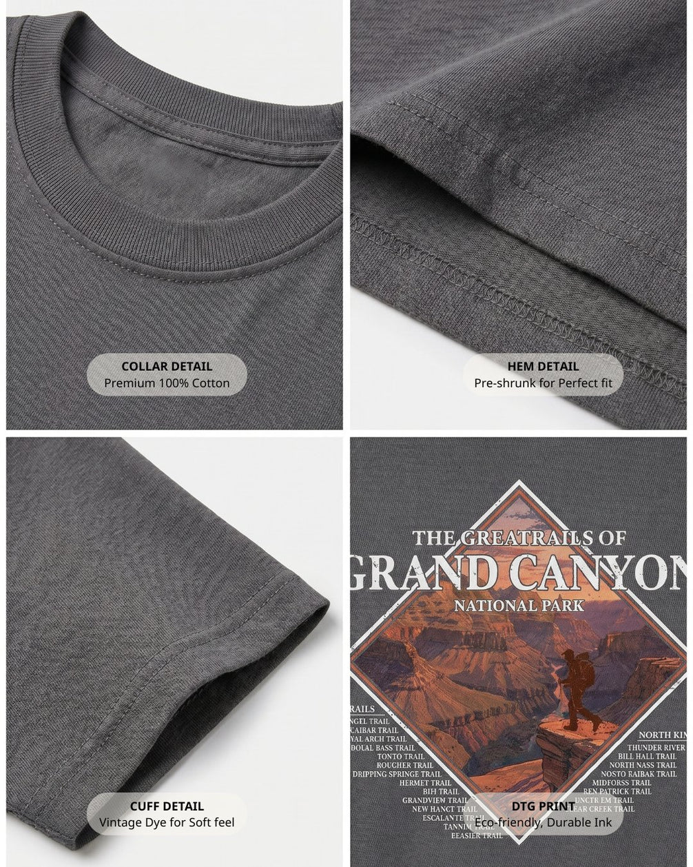 The Greatrails Of Grand Canyon T-shirt