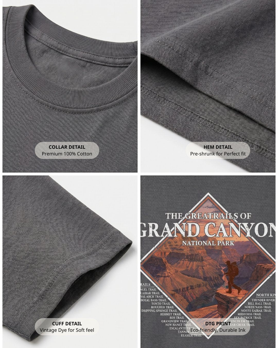 The Greatrails Of Grand Canyon T-shirt