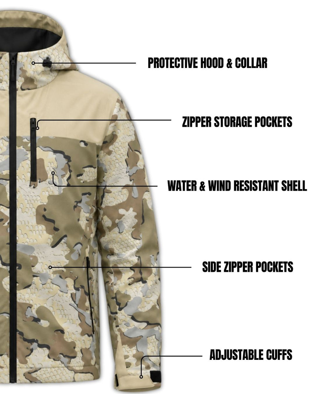 Trail Guard Camo Water-Resistant Jacket