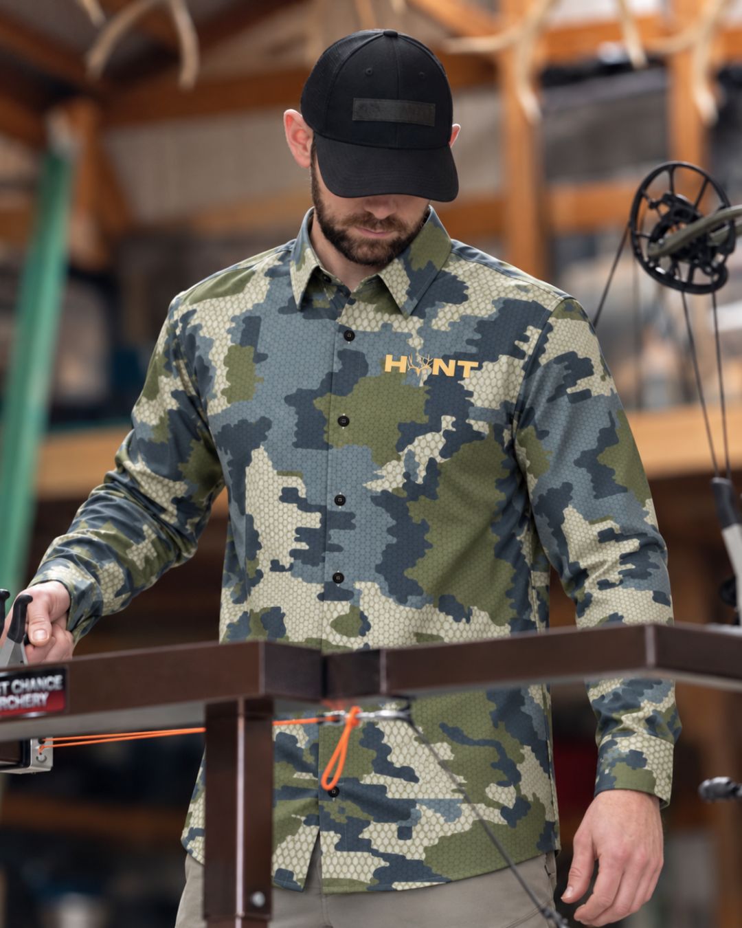 Trophy Hunt Long‑sleeve Button Up Shirt