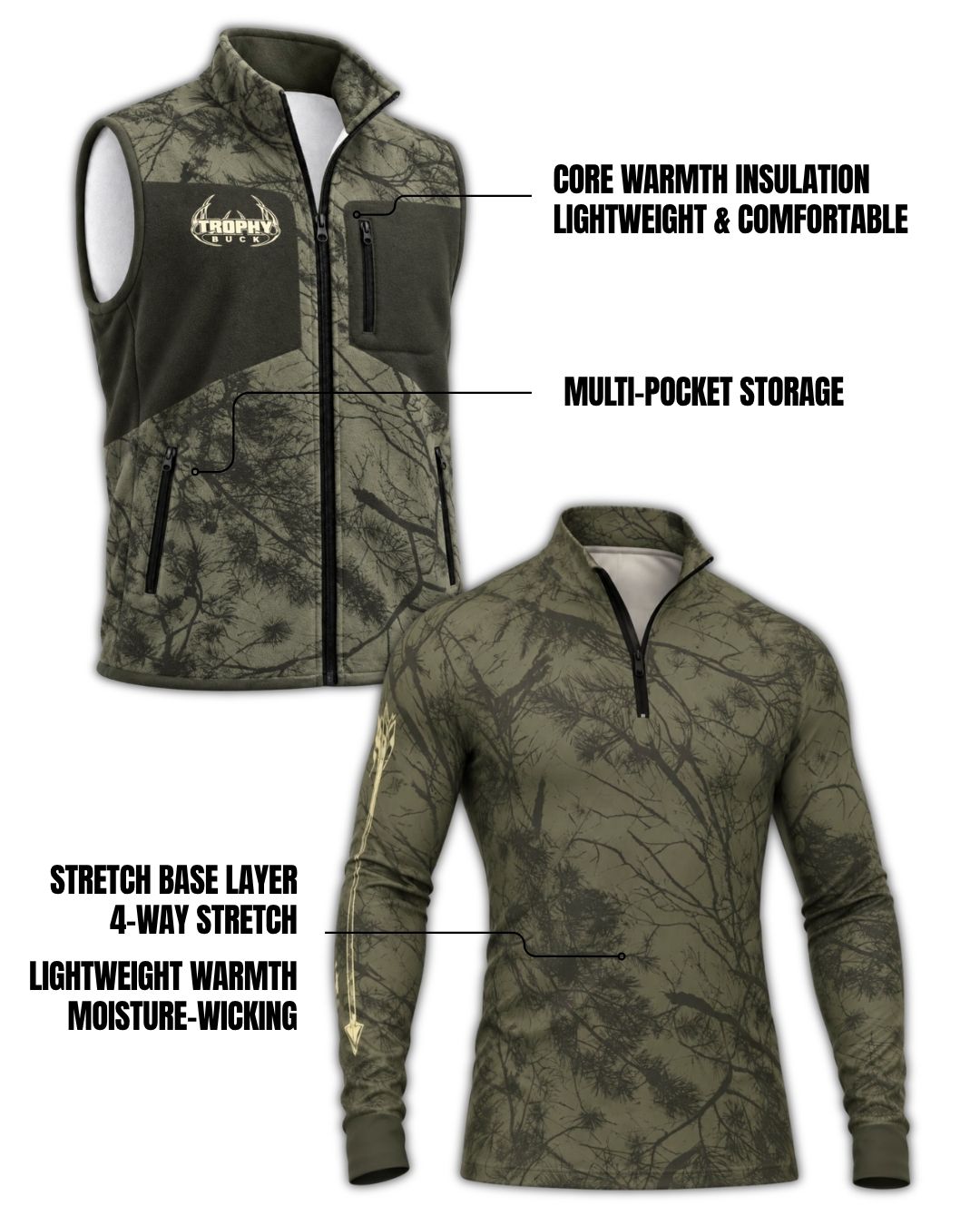 vest - Trophy Buck Camo Layering Series