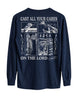 Trout Fishing Faith-Based Long-sleeve - Navy