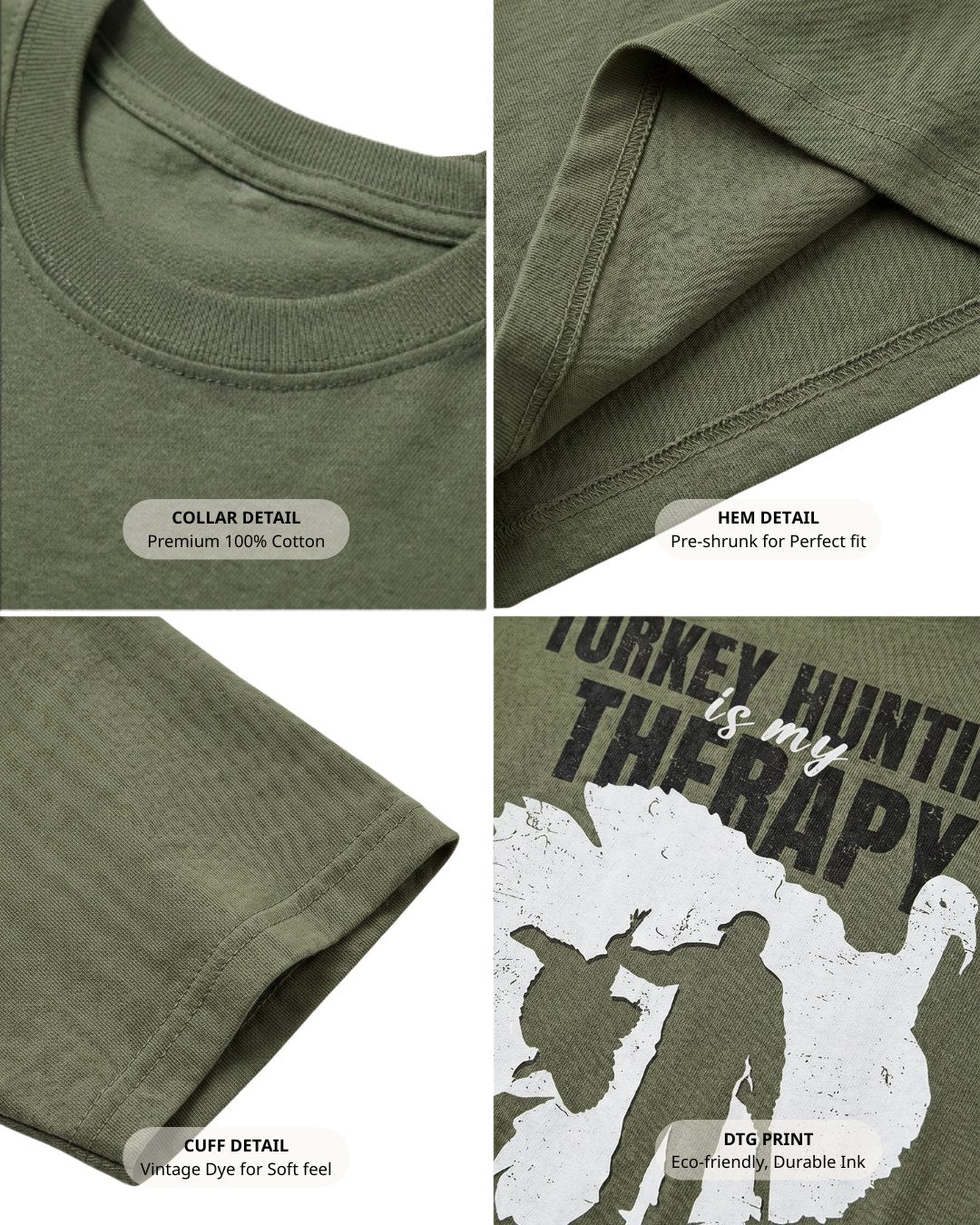 Turkey Hunting Is My Therapy T-shirt