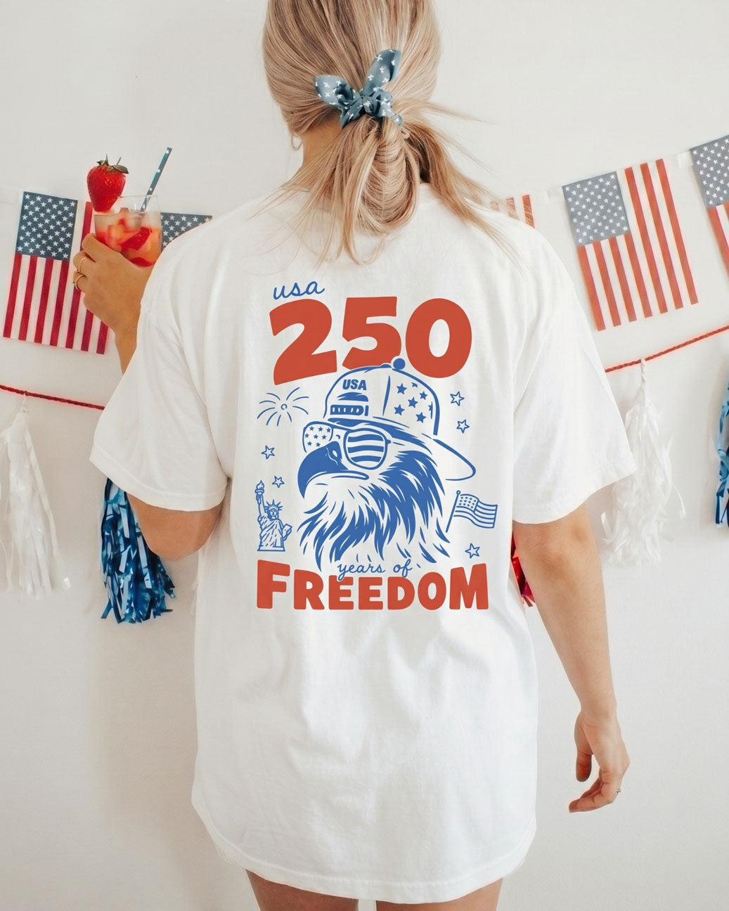 USA 250 Years Of Freedom Animals T-shirt